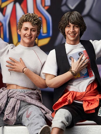 Bill & Ted's Excellent Adventure Bill & Ted 1/6 Scale Figure Two-Pack Gallery Image 2