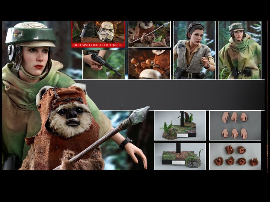 Star Wars: Return of the Jedi MMS551 Princess Leia & Wicket 1/6 Scale Collectible Figure Two-Pack Gallery Image 24