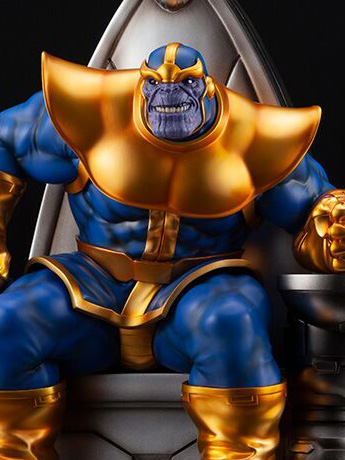 Marvel Thanos On Space Throne Fine Art Statue Gallery Image 2