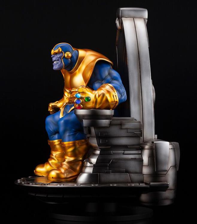 Marvel Thanos On Space Throne Fine Art Statue Gallery Image 5