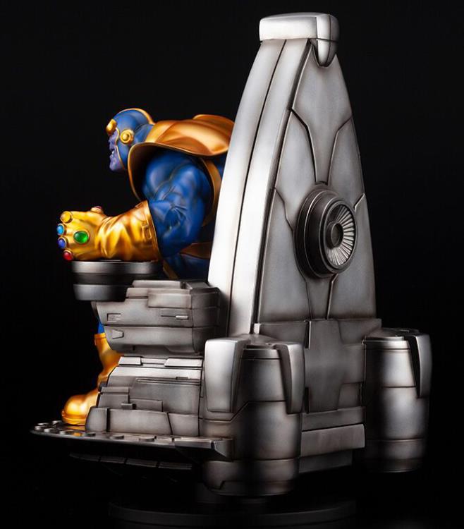 Marvel Thanos On Space Throne Fine Art Statue Gallery Image 6