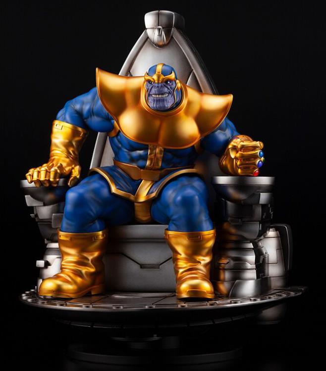 Marvel Thanos On Space Throne Fine Art Statue Gallery Image 9