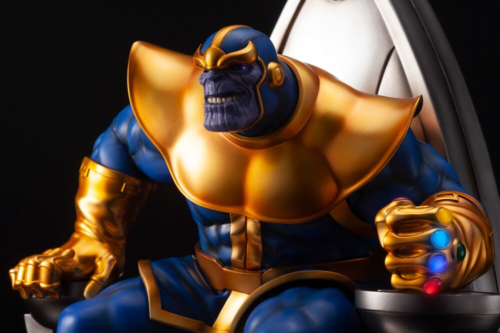 Marvel Thanos On Space Throne Fine Art Statue Gallery Image 11
