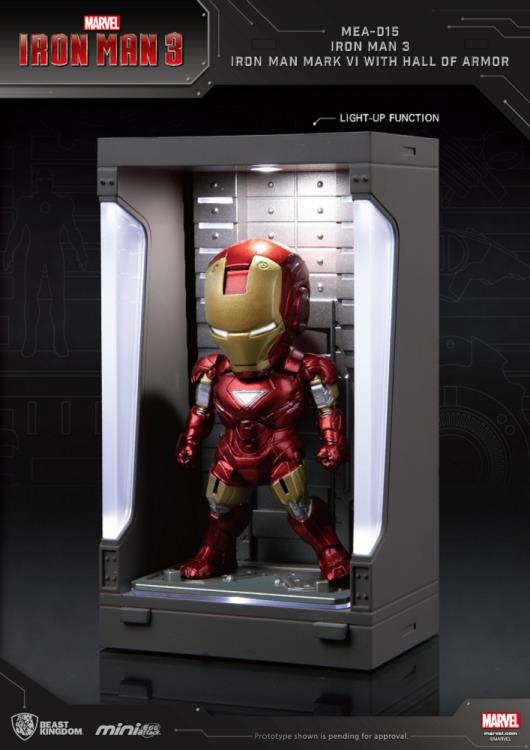 Iron Man 3 Mini Egg Attack MEA-015 Iron Man Mark VI With Hall of Armor PX Previews Exclusive Gallery Image 4