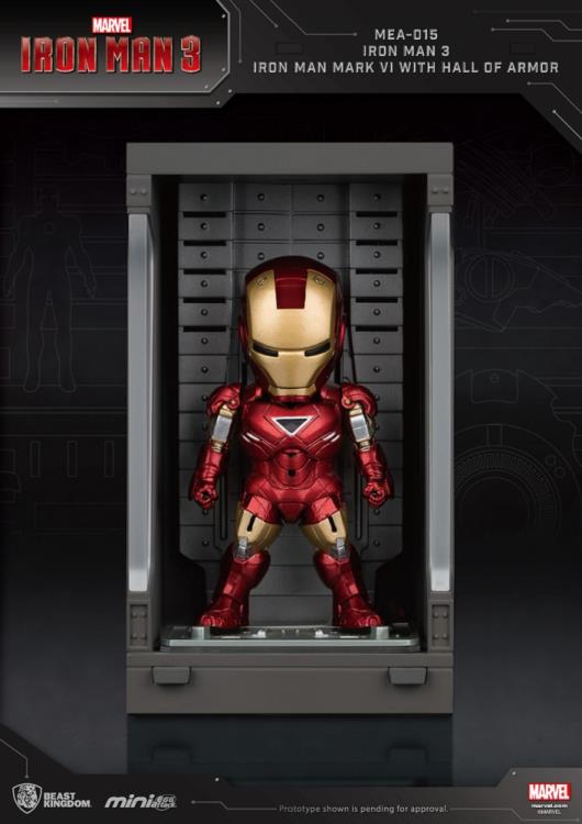 Iron Man 3 Mini Egg Attack MEA-015 Iron Man Mark VI With Hall of Armor PX Previews Exclusive Gallery Image 5