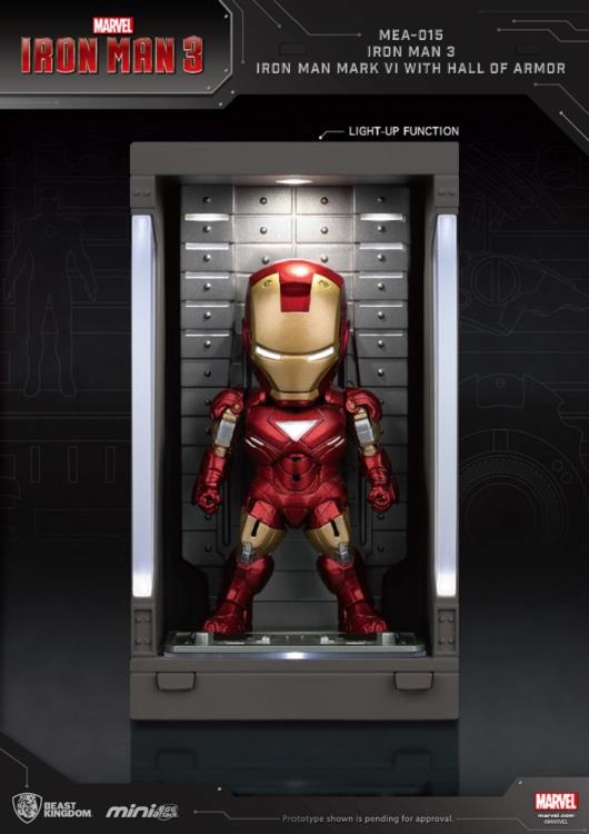 Iron Man 3 Mini Egg Attack MEA-015 Iron Man Mark VI With Hall of Armor PX Previews Exclusive Gallery Image 3