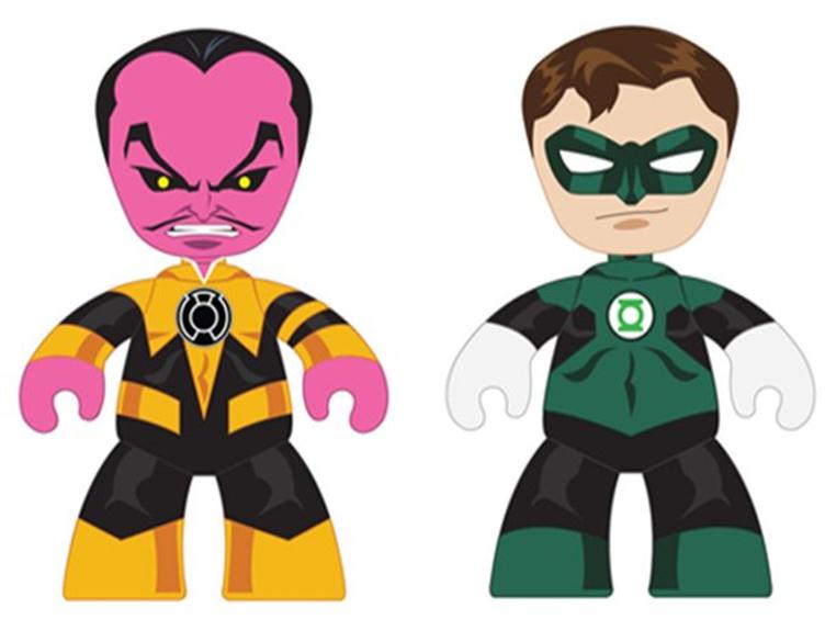 DC Mini Mez-Itz Two-Packs Series 01 - Green Lantern Hal Jordan & Sinestro Gallery Image 1