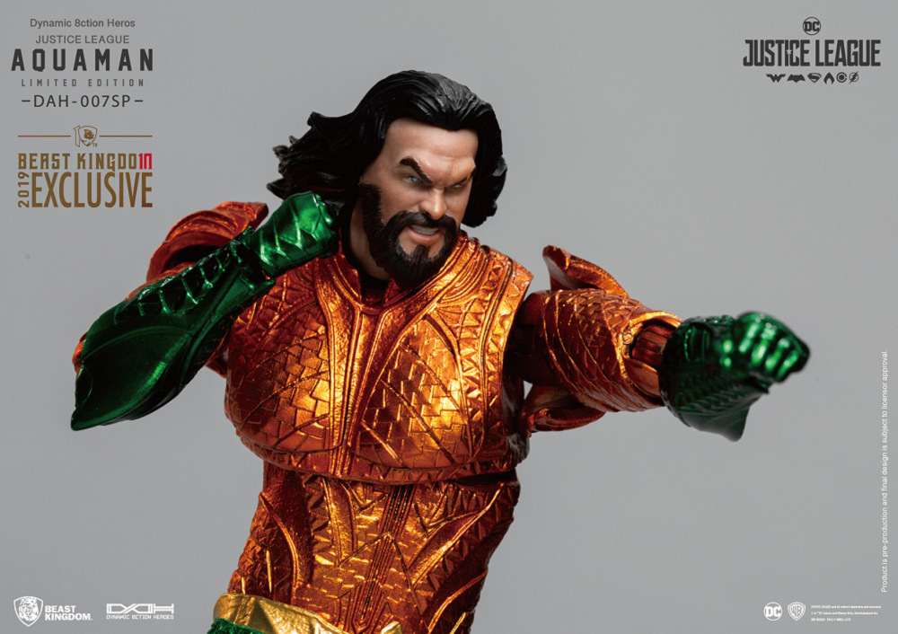 Justice League Dynamic 8ction Heroes DAH-007SP Aquaman PX Previews Limited Edition Exclusive Gallery Image 5