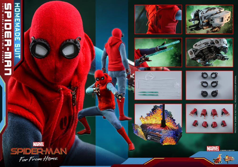 Spider-Man: Far From Home MMS552 Spider-Man (Homemade Suit Ver.) 1/6th Scale Collectible Figure Gallery Image 20