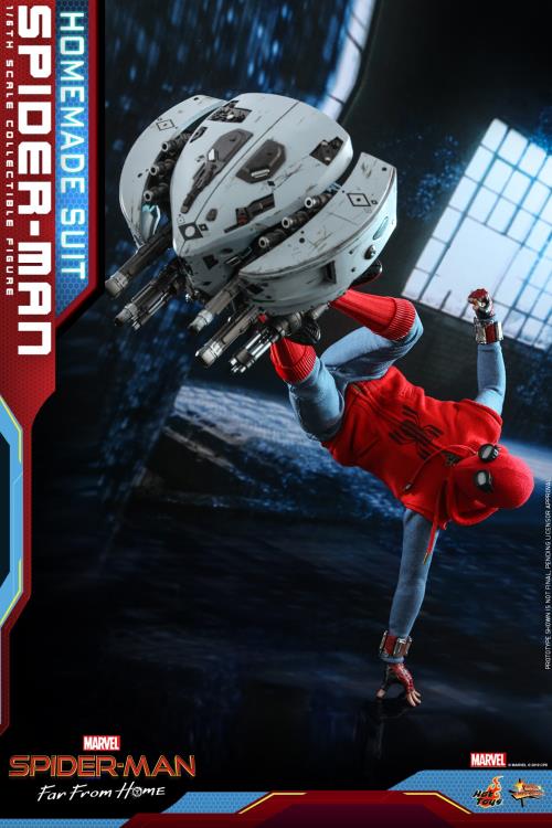 Spider-Man: Far From Home MMS552 Spider-Man (Homemade Suit Ver.) 1/6th Scale Collectible Figure Gallery Image 9