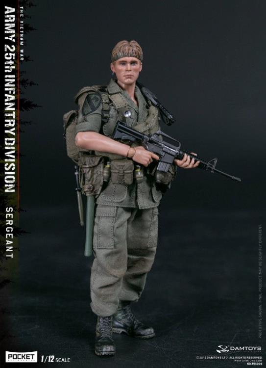 Army 25th Infantry Division Pocket Elite Series Sergeant 1/12 Scale Figure Gallery Image 10