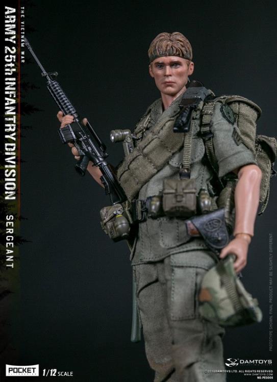 Army 25th Infantry Division Pocket Elite Series Sergeant 1/12 Scale Figure Gallery Image 12