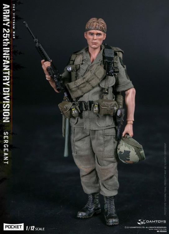 Army 25th Infantry Division Pocket Elite Series Sergeant 1/12 Scale Figure Gallery Image 7