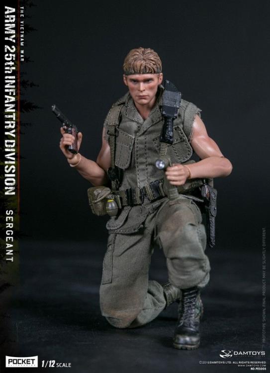 Army 25th Infantry Division Pocket Elite Series Sergeant 1/12 Scale Figure Gallery Image 4