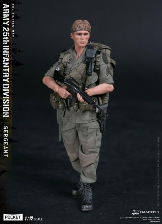 Army 25th Infantry Division Pocket Elite Series Sergeant 1/12 Scale Figure Gallery Image 3