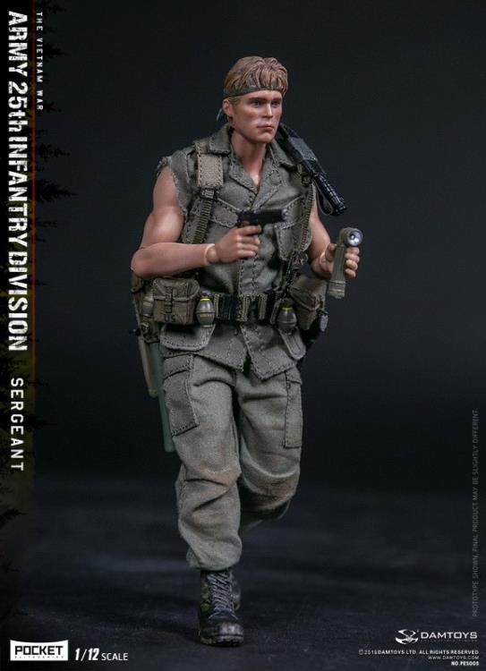 Army 25th Infantry Division Pocket Elite Series Sergeant 1/12 Scale Figure Gallery Image 5