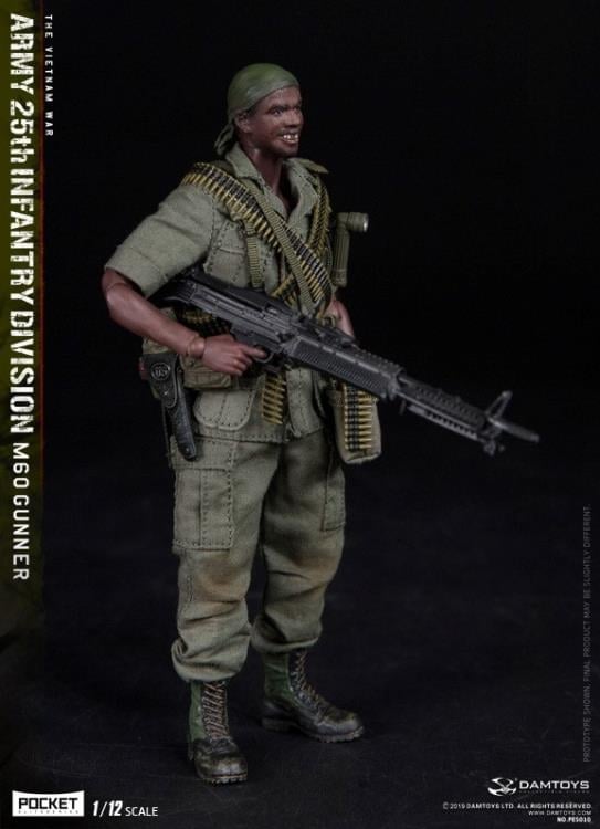 1/12 ポケット エリート シリーズ 第25歩兵師団 M60 ガンナー Army 25th Infantry Division Pocket Elite Series M60 Gunner 1/12