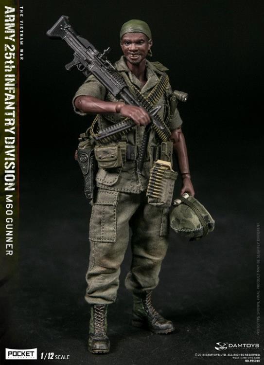 1/12 ポケット エリート シリーズ 第25歩兵師団 M60 ガンナー Army 25th Infantry Division Pocket Elite Series M60 Gunner 1/12