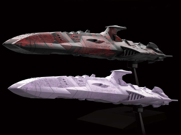 Space Battleship Yamato Mecha Collection #16 Zoellugut 1st Class Astro Combat Vessel Model Set Gallery Image 1