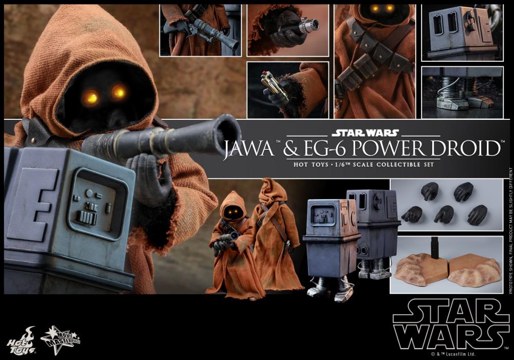 Star Wars: A New Hope MMS554 Jawa & EG-6 Power Droid 1/6 Scale Collectible Figure Two-Pack Gallery Image 21