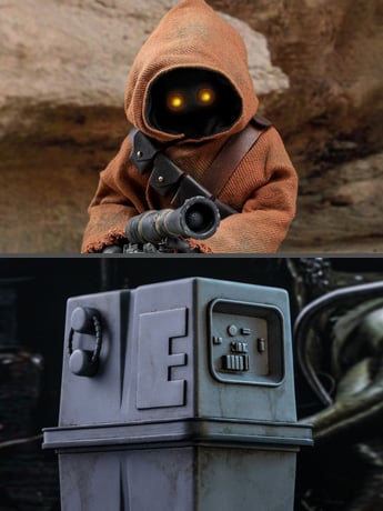 Star Wars: A New Hope MMS554 Jawa & EG-6 Power Droid 1/6 Scale Collectible Figure Two-Pack Gallery Image 2