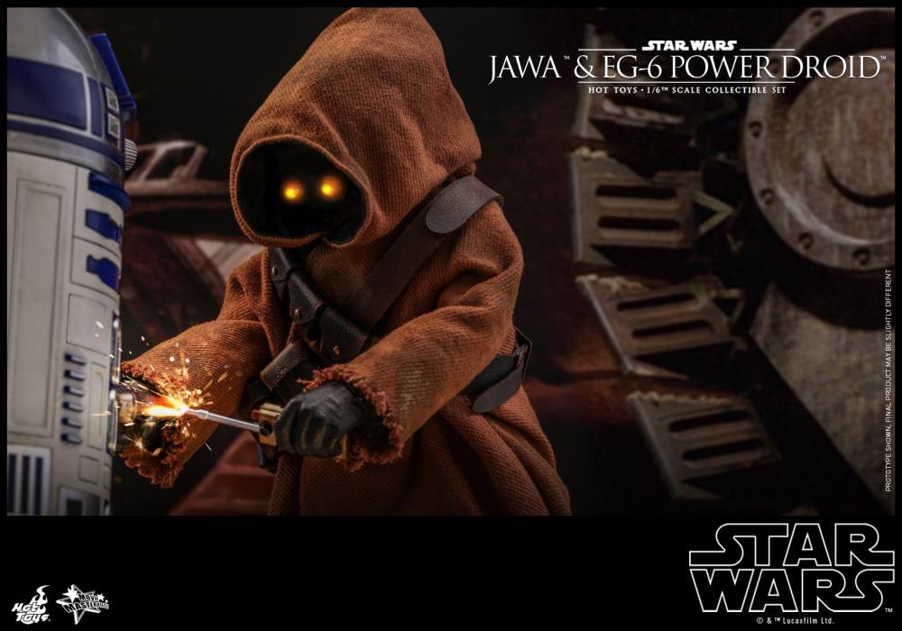 Star Wars: A New Hope MMS554 Jawa & EG-6 Power Droid 1/6 Scale Collectible Figure Two-Pack Gallery Image 15