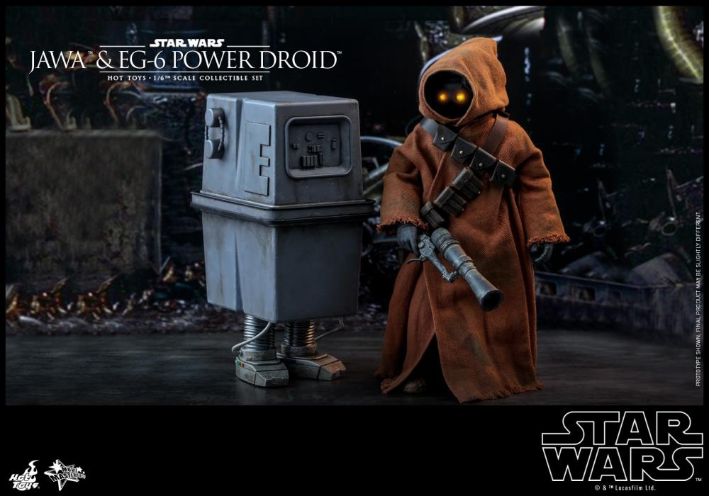 Star Wars: A New Hope MMS554 Jawa & EG-6 Power Droid 1/6 Scale Collectible Figure Two-Pack Gallery Image 6