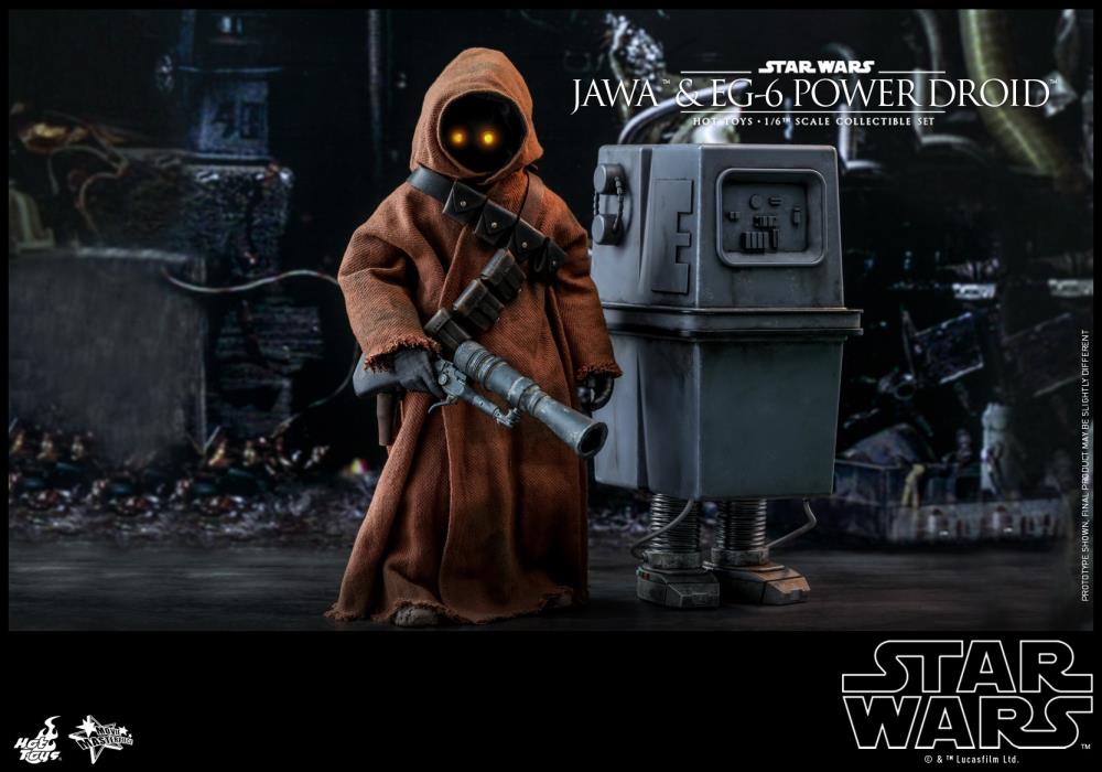 Star Wars: A New Hope MMS554 Jawa & EG-6 Power Droid 1/6 Scale Collectible Figure Two-Pack Gallery Image 5