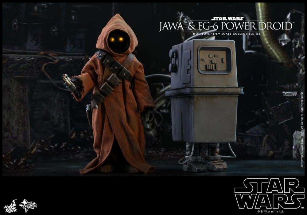 Star Wars: A New Hope MMS554 Jawa & EG-6 Power Droid 1/6 Scale Collectible Figure Two-Pack Gallery Image 4