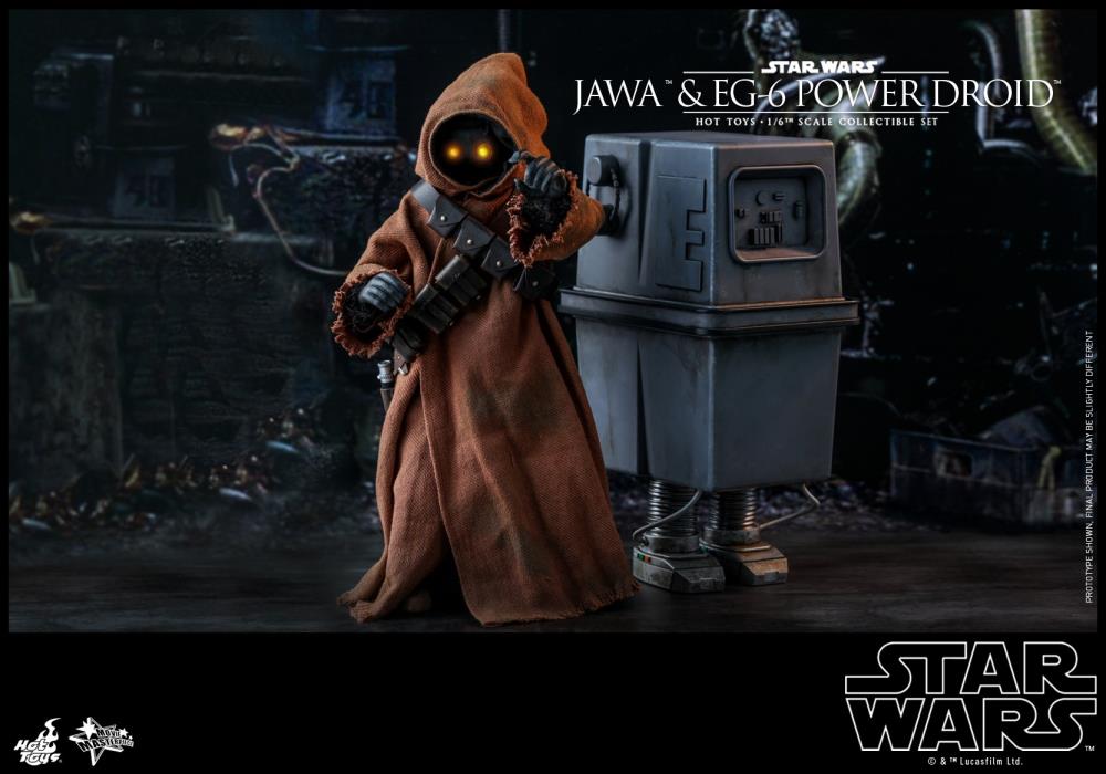 Star Wars: A New Hope MMS554 Jawa & EG-6 Power Droid 1/6 Scale Collectible Figure Two-Pack Gallery Image 3