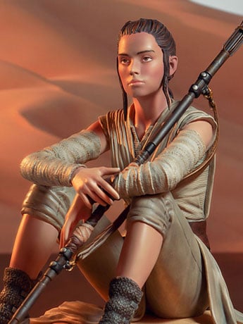 Star Wars Premier Collection Rey (Dreamer) Limited Edition Statue Gallery Image 2