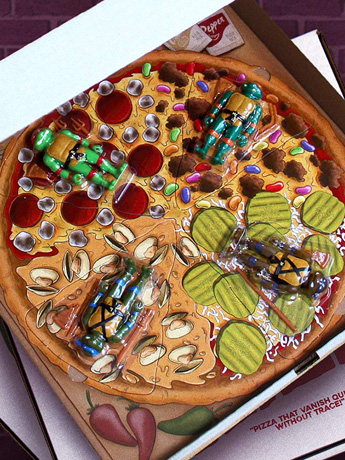 Teenage Mutant Ninja Turtles ReAction Pizza Box of 4 SDCC 2019 Exclusive Figures Gallery Image 2
