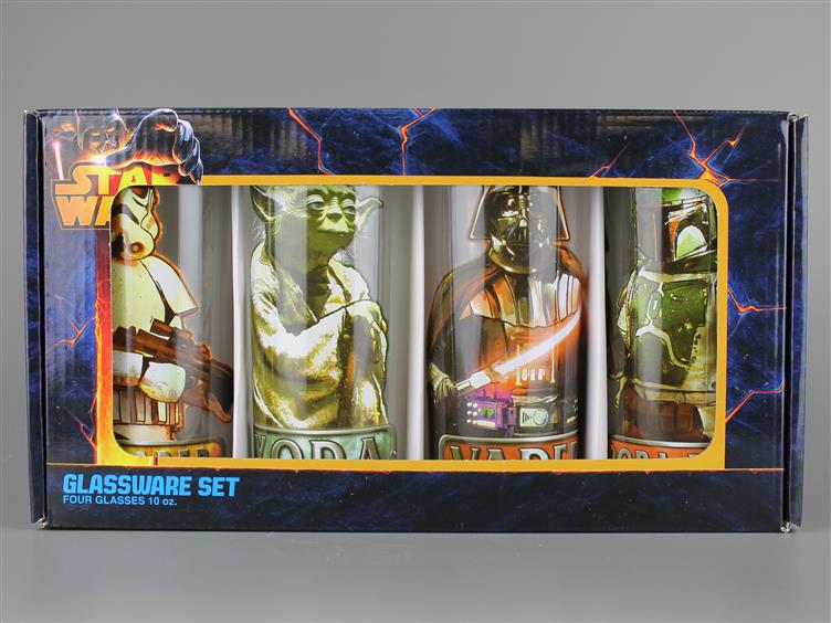 Star Wars 10oz. Four Piece Glass Tumbler Set Gallery Image 1