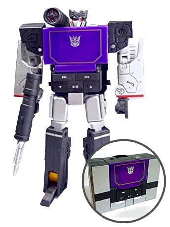 【美品】トランスフォーマー soundwave musiclabel Transformers Music Label Soundwave (Blaster Black) MP3 Player
