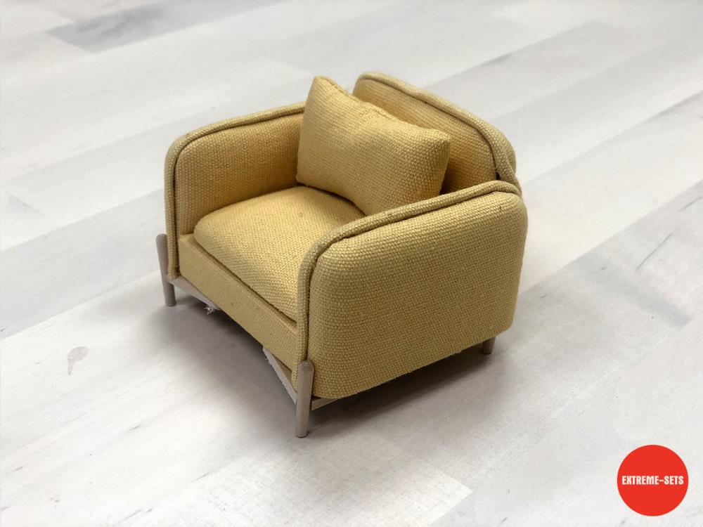 Extreme-Sets Furniture Collection 1/12 Scale Vintage Couch Set Gallery Image 5