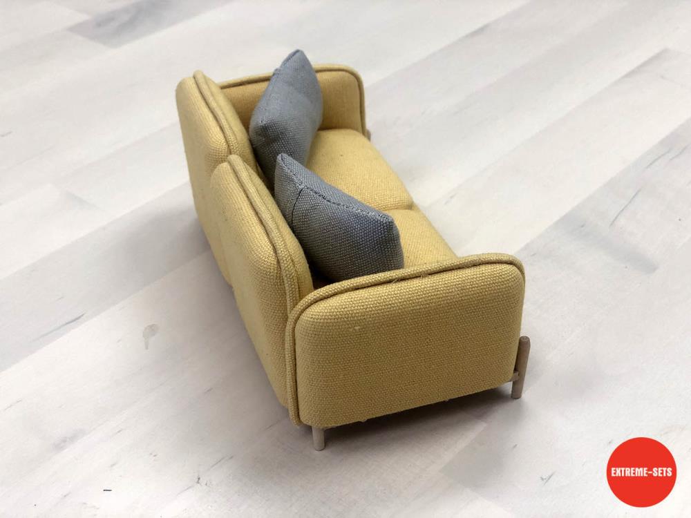 Extreme-Sets Furniture Collection 1/12 Scale Vintage Couch Set Gallery Image 9