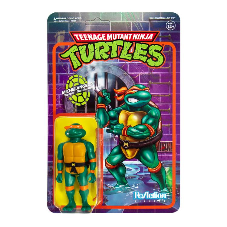 Teenage Mutant Ninja Turtles ReAction Michelangelo Figure Gallery Image 5