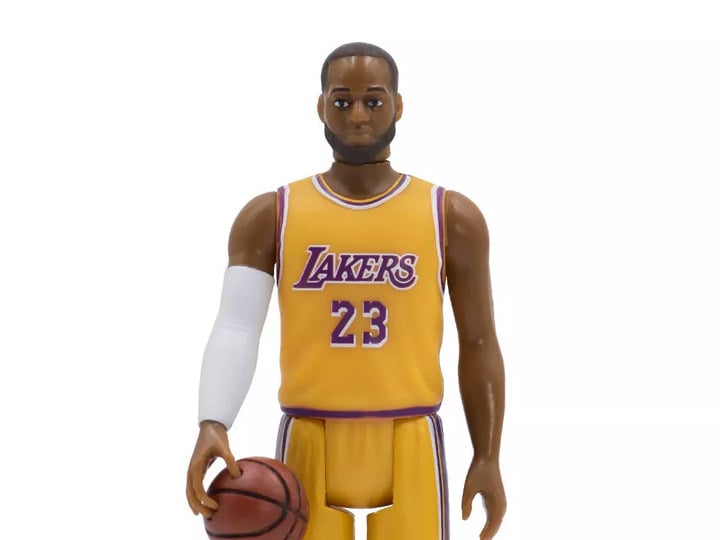 NBA Basketball Superstars ReAction LeBron James (Los Angeles Lakers) Figure Gallery Image 1
