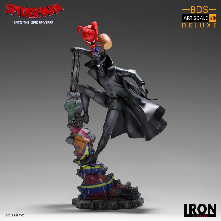 Spider-Man: Into the Spider-Verse Battle Diorama Series Noir & Spider-Ham 1/10 Art Scale Limited Edition Statue Gallery Image 3