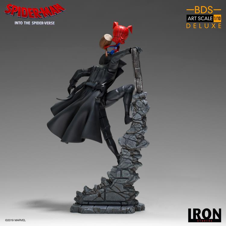 Spider-Man: Into the Spider-Verse Battle Diorama Series Noir & Spider-Ham 1/10 Art Scale Limited Edition Statue Gallery Image 4