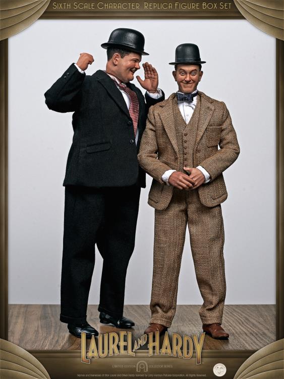 Stan Laurel and Oliver Hardy (Classic Suits) 1/6 Scale Limited Edition Figure Two-Pack Gallery Image 4
