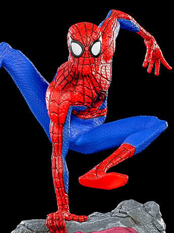 Spider-Man: Into the Spider-Verse Battle Diorama Series Peter B. Parker 1/10 Art Scale Limited Edition Statue Gallery Image 2