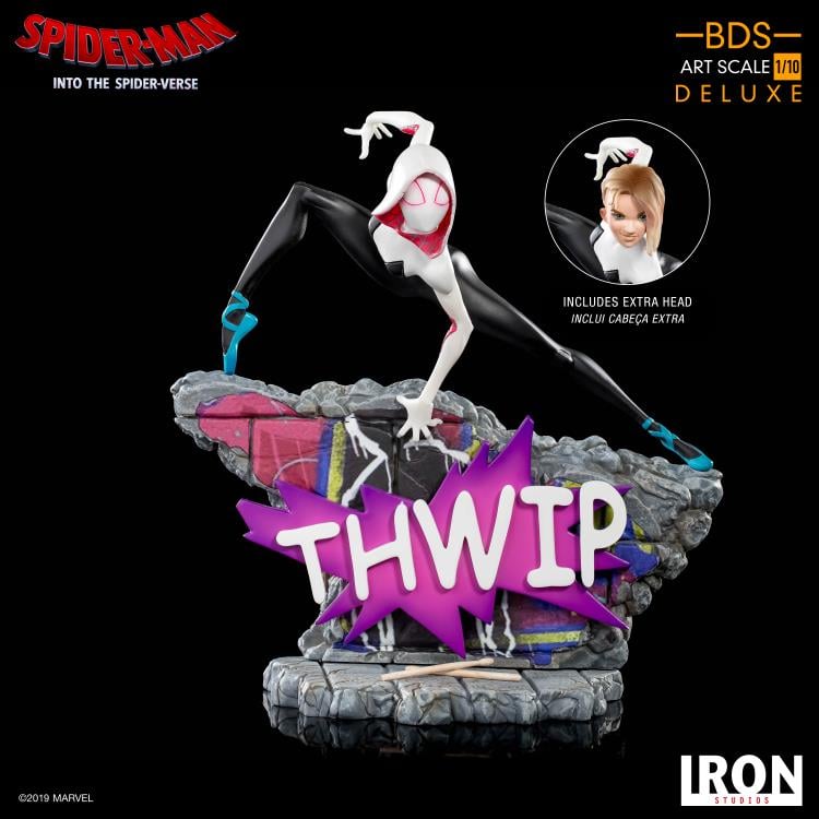 Spider-Man: Into the Spider-Verse Battle Diorama Series Spider-Gwen 1/10 Art Scale Limited Edition Statue Gallery Image 5