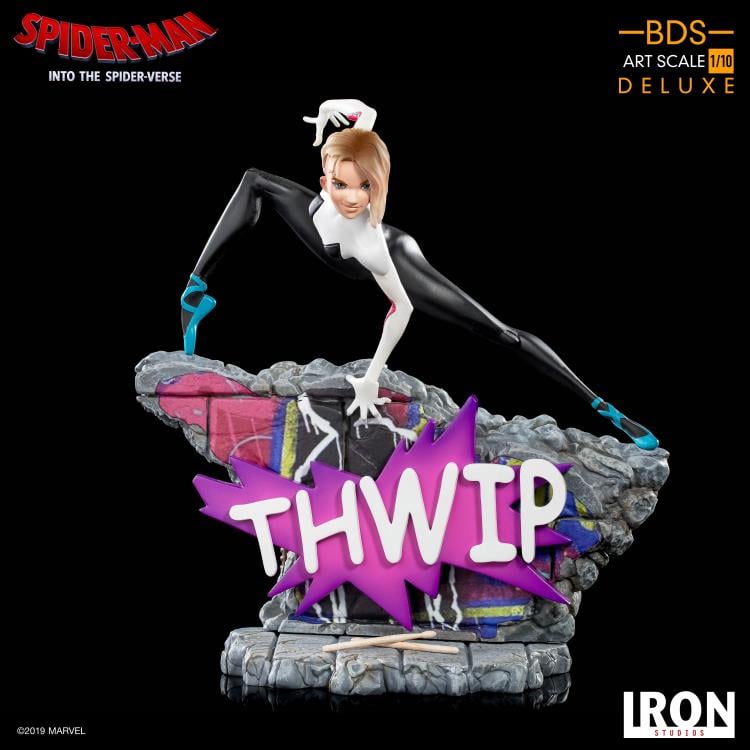 Spider-Man: Into the Spider-Verse Battle Diorama Series Spider-Gwen 1/10 Art Scale Limited Edition Statue Gallery Image 3