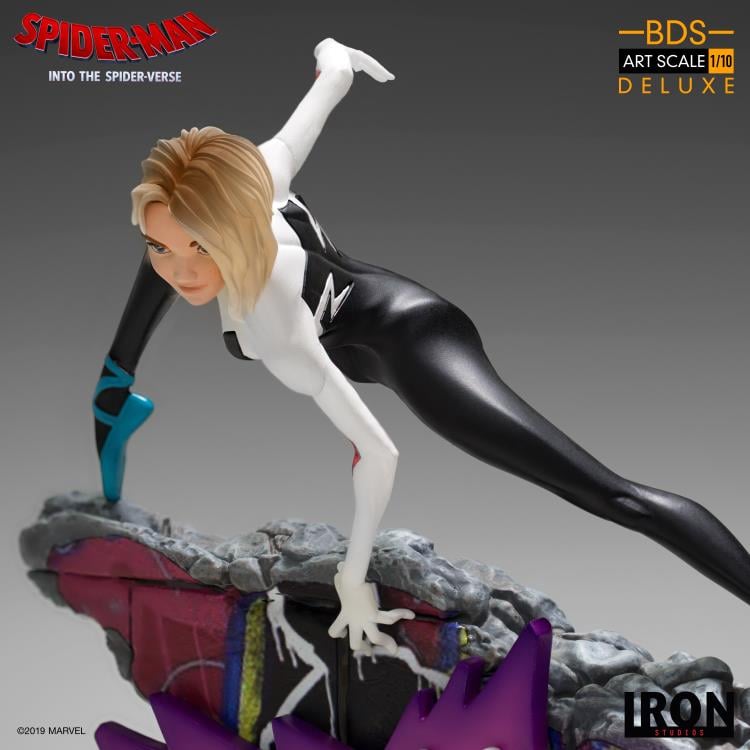 Spider-Man: Into the Spider-Verse Battle Diorama Series Spider-Gwen 1/10 Art Scale Limited Edition Statue Gallery Image 11