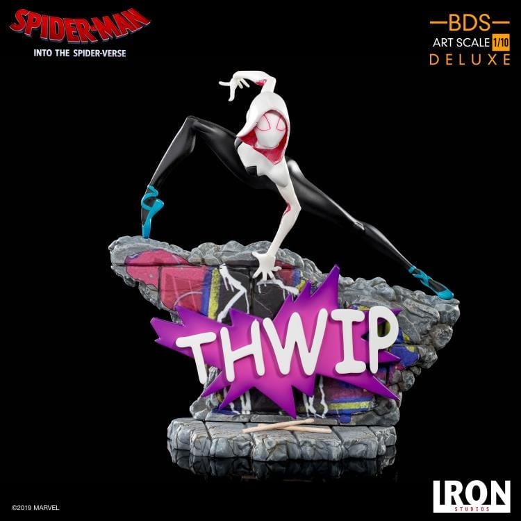 Spider-Man: Into the Spider-Verse Battle Diorama Series Spider-Gwen 1/10 Art Scale Limited Edition Statue Gallery Image 4