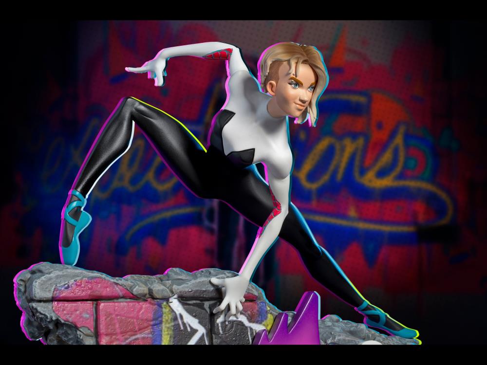 Spider-Man: Into the Spider-Verse Battle Diorama Series Spider-Gwen 1/10 Art Scale Limited Edition Statue Gallery Image 17