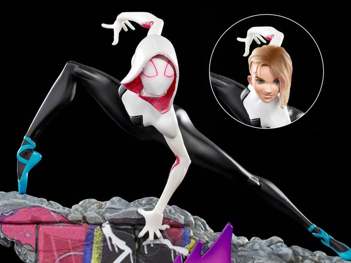 Spider-Man: Into the Spider-Verse Battle Diorama Series Spider-Gwen 1/10 Art Scale Limited Edition Statue Gallery Image 1