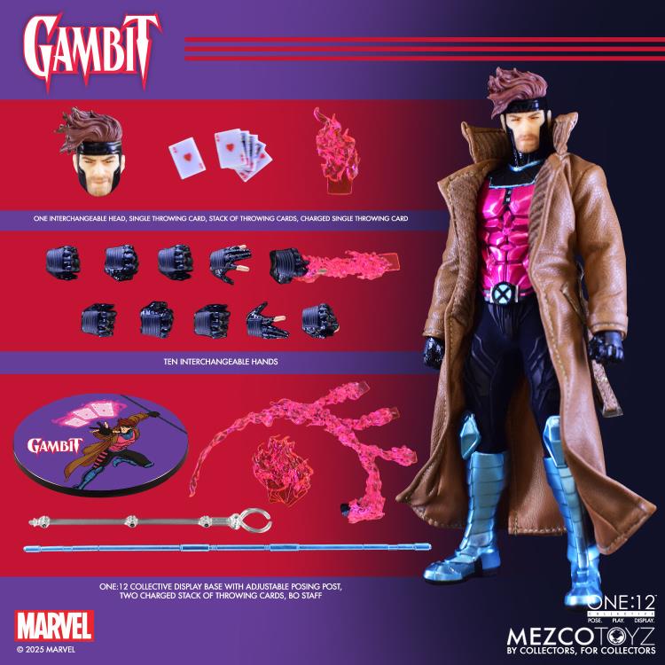 Marvel One:12 Collective Gambit Action Figure Gallery Image 13