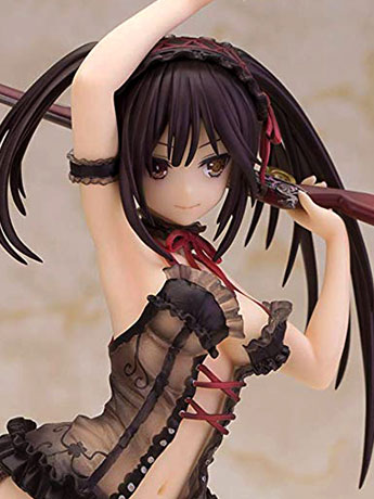 Date A Live Kurumi Tokisaki (Black Lingerie Ver.) 1/7 Scale Figure Gallery Image 2